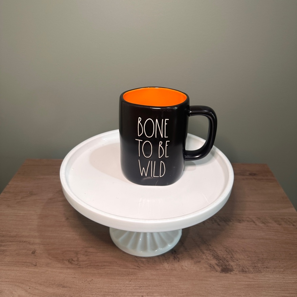 Rae Dunn Black and Orange Halloween Mug